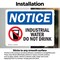 Signmission Industrial Water Do Not Drink Sign With Symbol, 10 in W x Rectangle, Vinyl Decal OS-2PACK-NS-D-710-L-13693 - alternate 3